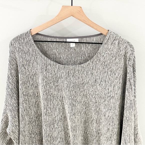 J. Jill Pure Jill Linen Blend Split Hem Tunic Gray Size XL - Picture 2 of 5